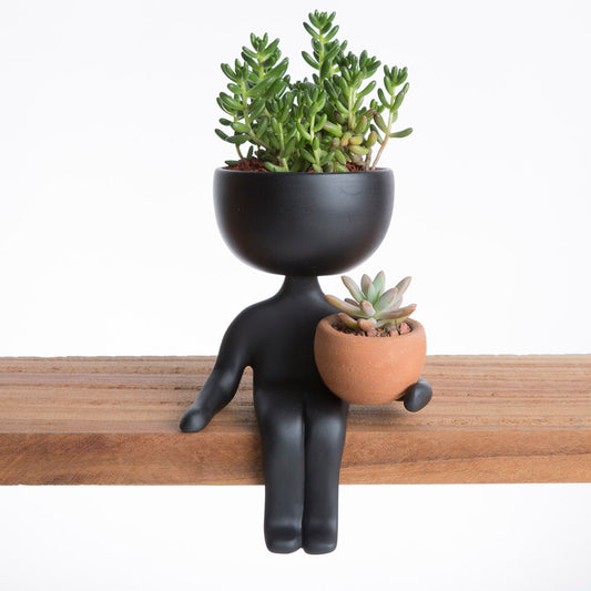 Maceta Robert Planta - Negro
