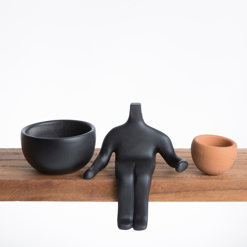 Maceta Robert Planta - Negro