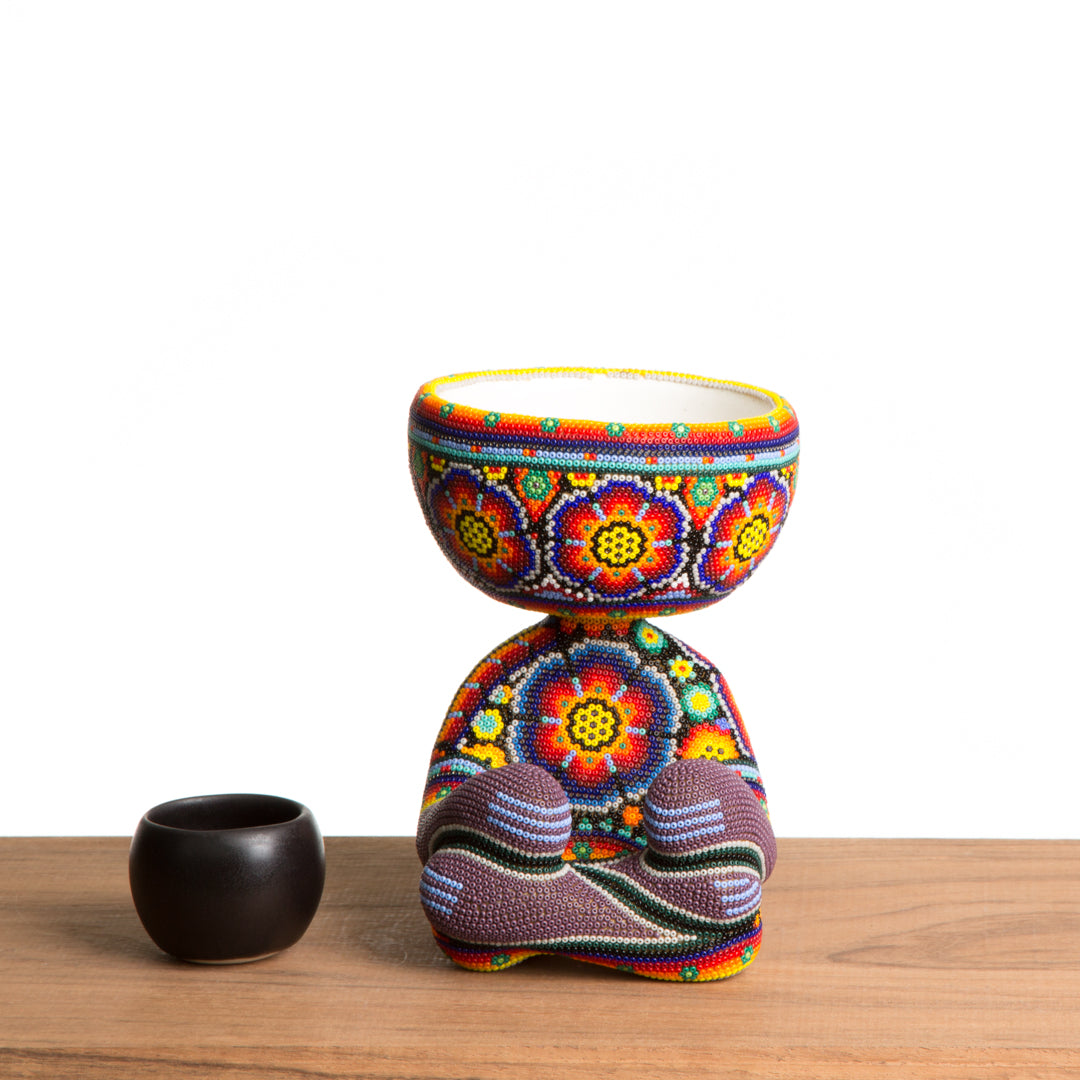 Maceta Robert Zen Jr. - Huichol Peyote Multicolor