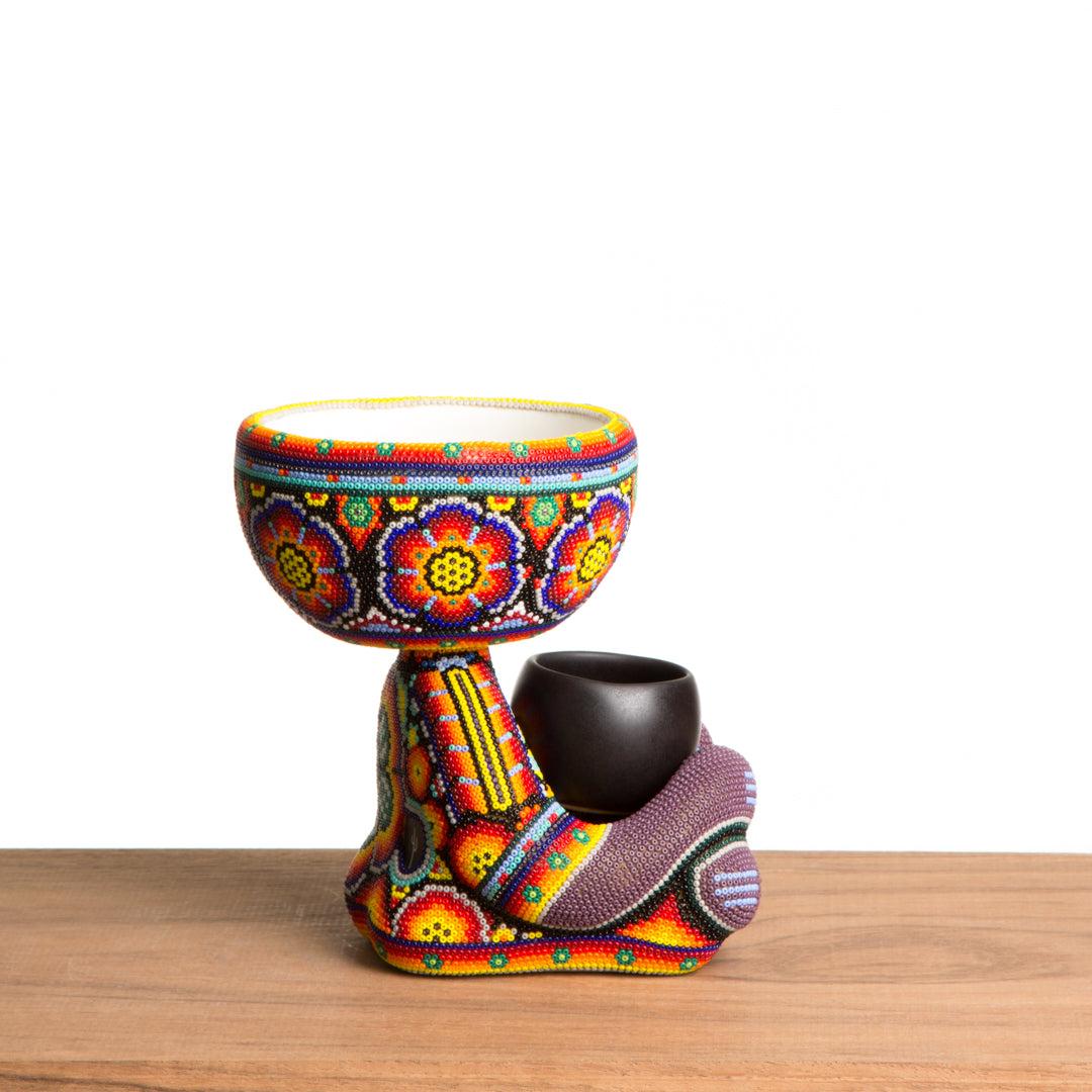 Maceta Robert Zen Jr. - Huichol Peyote Multicolor
