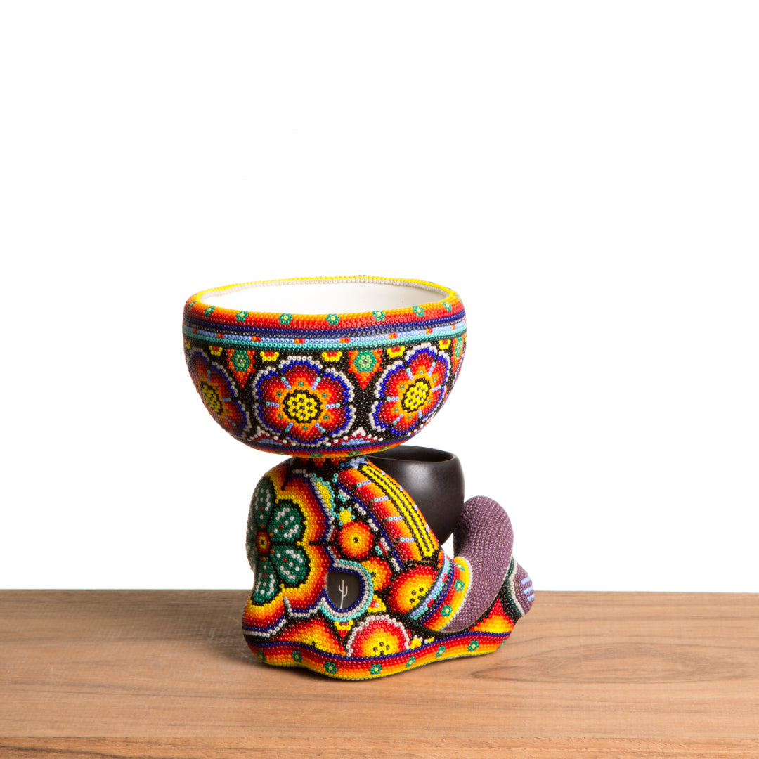 Maceta Robert Zen Jr. - Huichol Peyote Multicolor