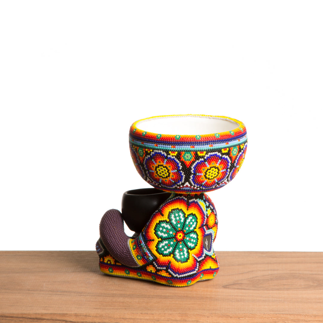 Maceta Robert Zen Jr. - Huichol Peyote Multicolor