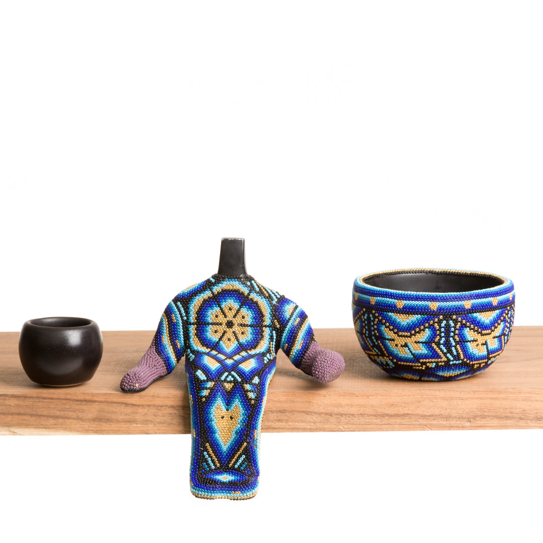 Maceta Robert Planta - Huichol Peyote Dorado