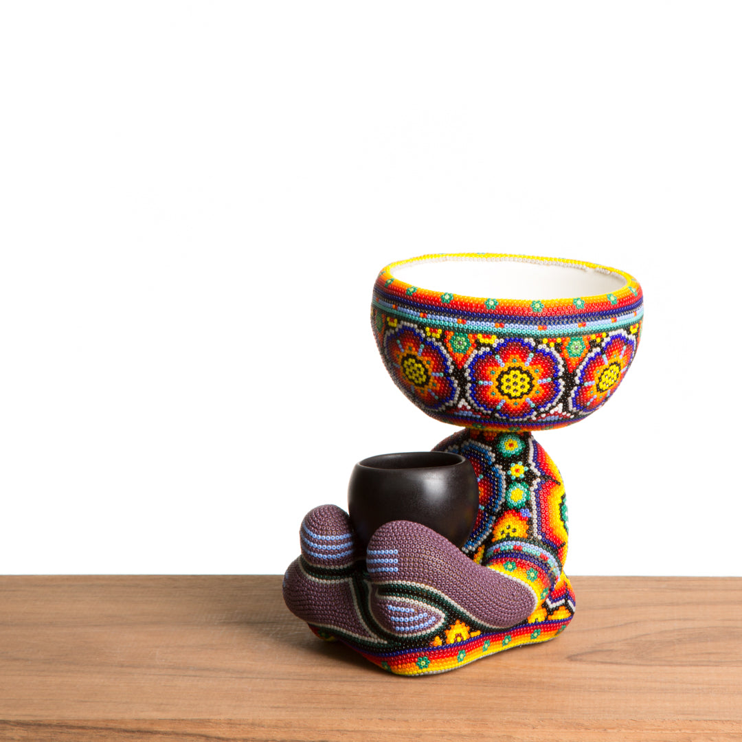 Maceta Robert Zen Jr. - Huichol Peyote Multicolor