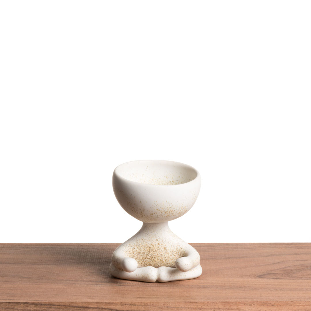 Maceta Robertiño Zen - Blanco Moteado