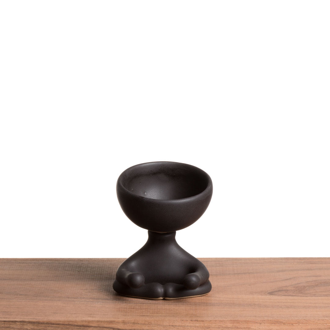 Maceta Robertiño Zen - Negro Esmaltado